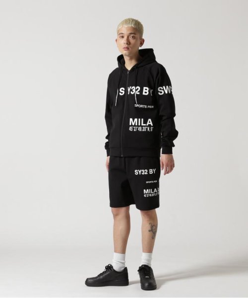 SY32 by SWEETYEARS /エスワイサーティトゥバイ スィートイヤーズ/STRADDLE PRINT SHORT PANTS by