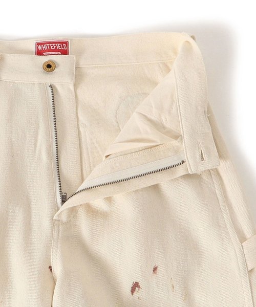 【SHIPS別注】WHITE FIELD:〈洗濯機可能〉ペインター パンツ WHITE FIELD L1236880756(9510円)