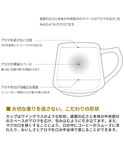 Cores(コレス)/コレス マグカップ Cores コーヒーカップ 美濃焼 磁器 電子レンジ可 食洗器可 アロマ 雑貨 日本製 320ml キキマグ KIKI MUG C811/img06