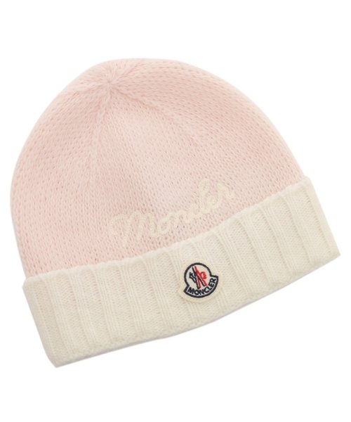 MONCLER(モンクレール)/モンクレール ベビー用品 ニット帽子 ピンク ホワイト ベビー MONCLER 3B00009 M1241 P50/img01