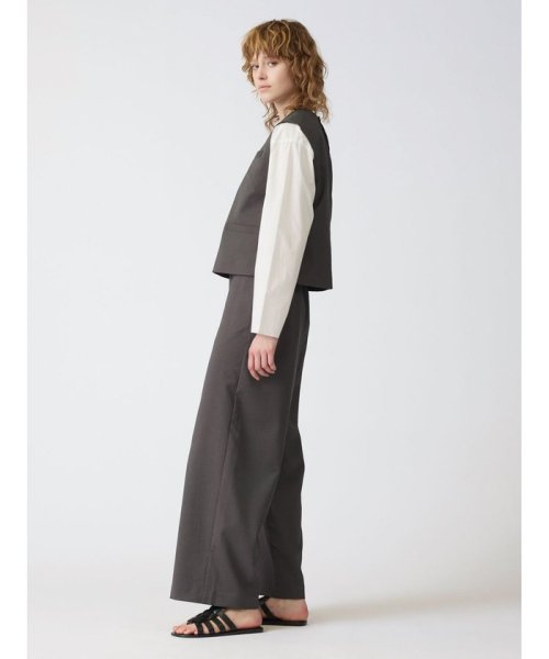 mizuiro ind ポケット付きクルーネックベスト 