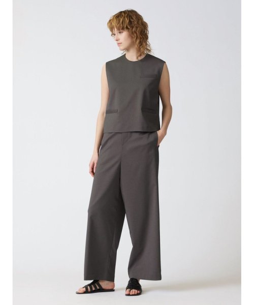 mizuiro ind ポケット付きクルーネックベスト 