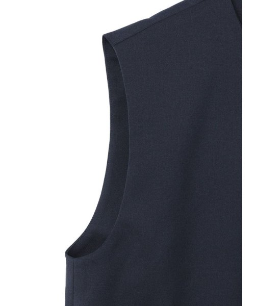 mizuiro ind ポケット付きクルーネックベスト 