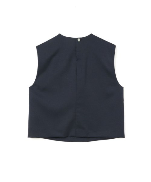 mizuiro ind ポケット付きクルーネックベスト 