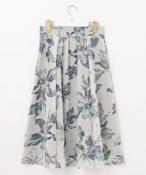 any SiS L(エニスィス（大きいサイズ）)/【洗える】メッシュフラワープリント スカート/img14