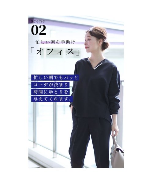 Sawa a la mode(サワアラモード)/レディース 大人 上品 オンオフ活躍最旬スーツ2点セット/img05