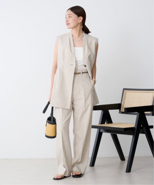 ハイウエストワイドストレート トラウザーズ 