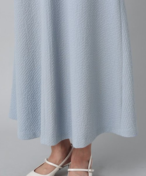 【夏ワンピ／ストレッチ／清涼感】フレアマキシワンピース 