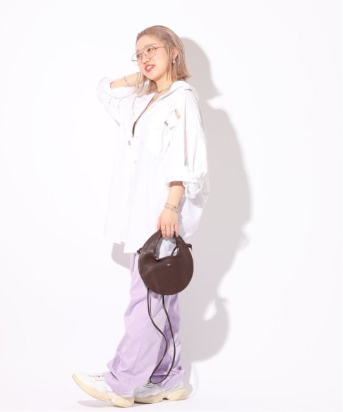 【blancle/ ブランクレ】S.LEATHER ROUND MINI 2WAY BAG blancle/ ブランクレ LEATHER ROUND MINI 2WAY