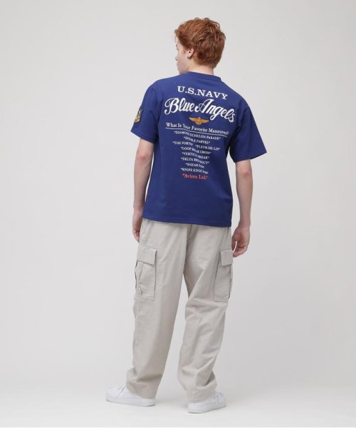 AVIREX(AVIREX)/BLUE ANGELS EMBROIDERY SHORTSLEEVE T－SHIRT/img22