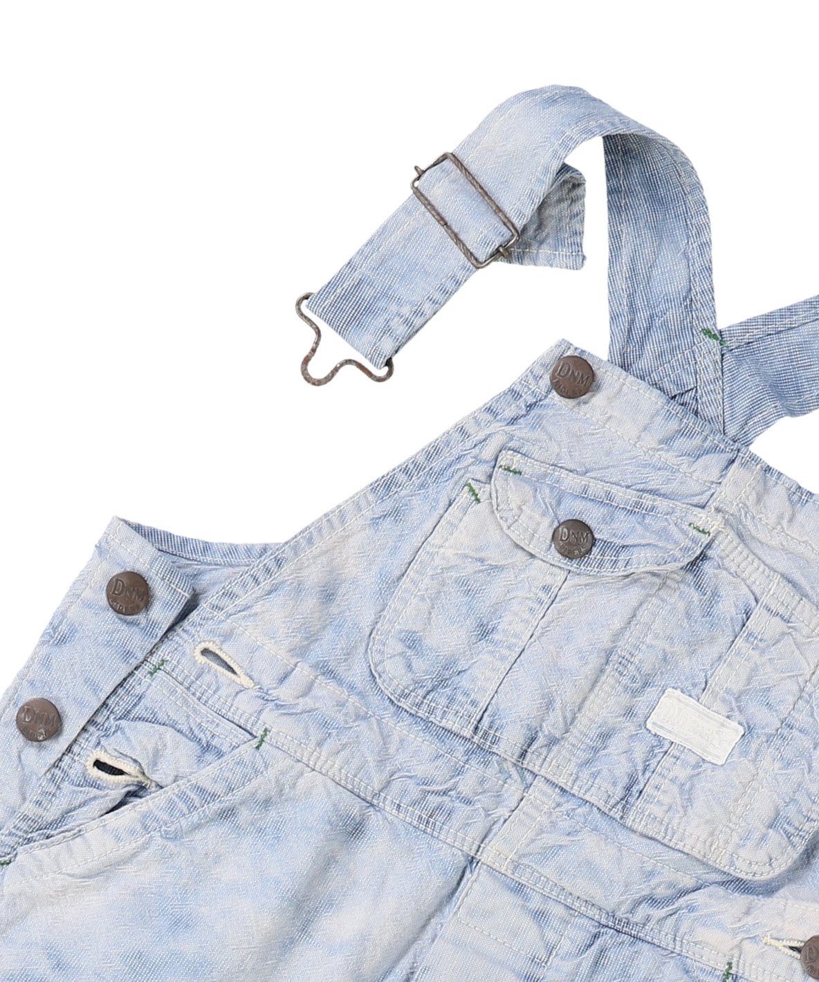 デニムダンガリー DENIM DUNGAREE ピンチェックオーバーオール