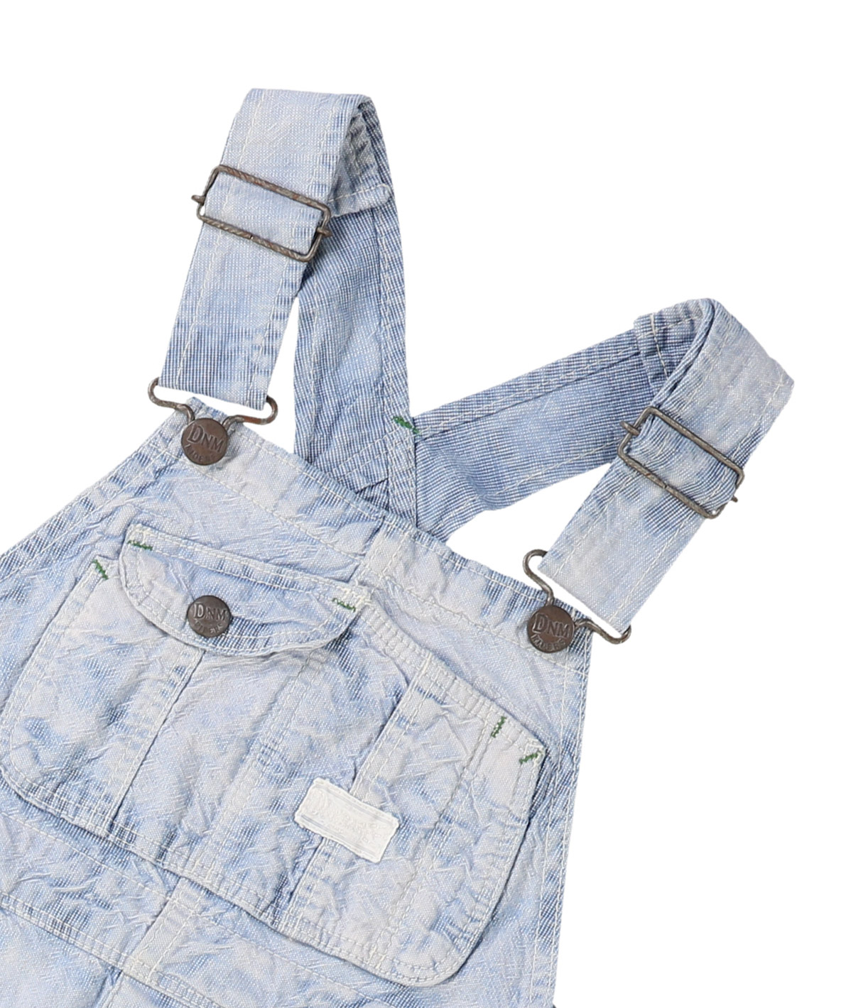 デニムダンガリー DENIM DUNGAREE ピンチェックオーバーオール