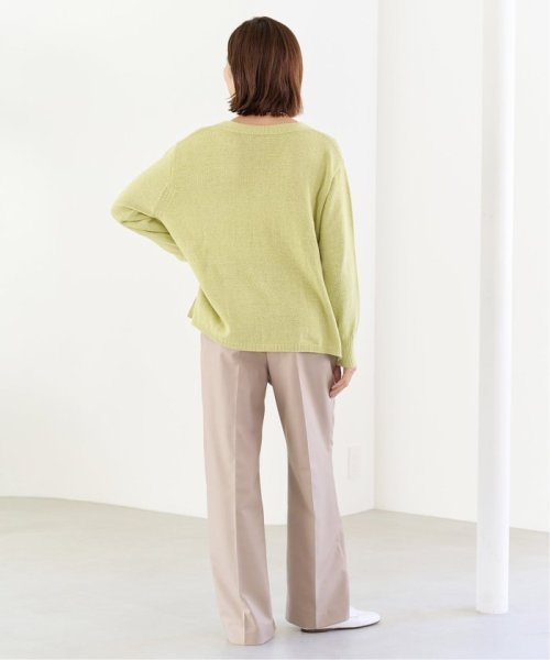 コットンナイロンテープヤーンカーディガン イエロー ベージュ 1/19 2/20 色あせ