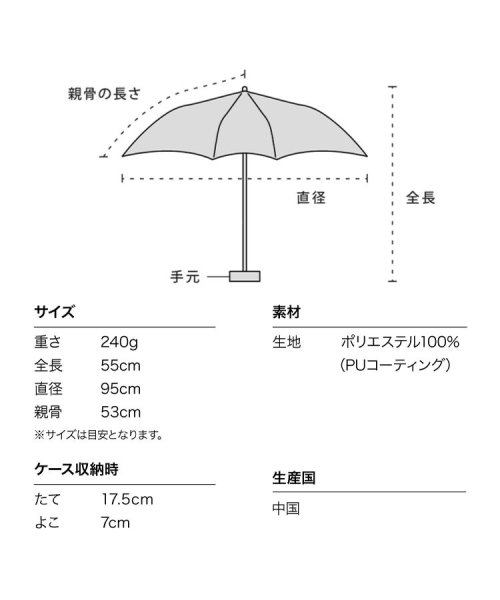 Wpc．(Wpc．)/【Wpc.公式】日傘 遮光切り継ぎtiny 53 EC 親骨53cm 大きめ 完全遮光 遮熱 UVカット100％ 晴雨兼用 レディース 大きい 折り畳み傘/img17