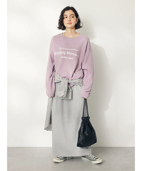 CRAFT STANDARD BOUTIQUE(クラフトスタンダードブティック)/ミニ裏毛パウダー加工PT P/O L/S/img22