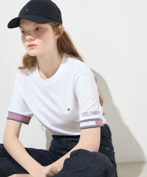 TOMMY HILFIGER(トミーヒルフィガー)/フラッグカフTシャツ/img07