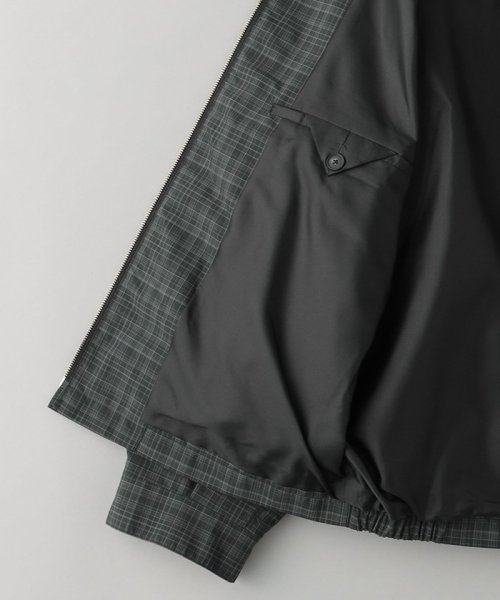 アブストラクト チェック ジップ ブルゾン B90 W62 H86