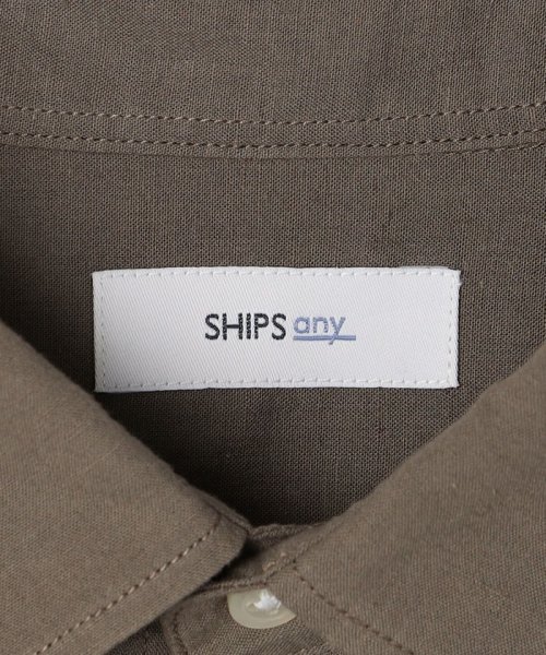 SHIPS any MEN(シップス　エニィ　メン)/SHIPS any: 〈洗濯機可能〉コットン / リネン ７分袖 レギュラー シャツ 24SS◇/img29