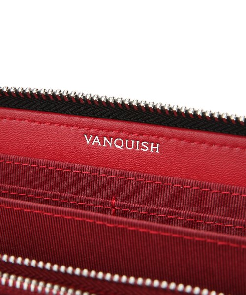 VANQUISH(ヴァンキッシュ　バッグ)/牛革カーボン ラウンドファスナー 長財布/img05