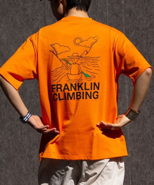 GLOSTER(GLOSTER)/【限定展開】【Franklin Climbing/フランクリンクライミング】 バックプリント カヌーグラフィックTシャツ/img16