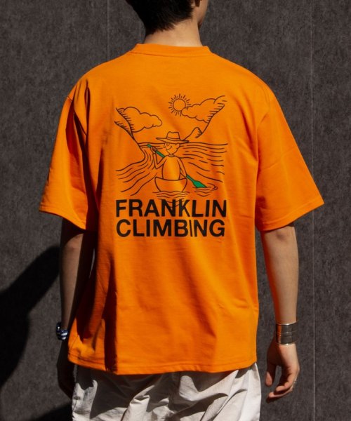 GLOSTER(GLOSTER)/【限定展開】【Franklin Climbing/フランクリンクライミング】 バックプリント カヌーグラフィックTシャツ/img19