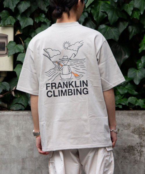 GLOSTER(GLOSTER)/【限定展開】【Franklin Climbing/フランクリンクライミング】 バックプリント カヌーグラフィックTシャツ/img33