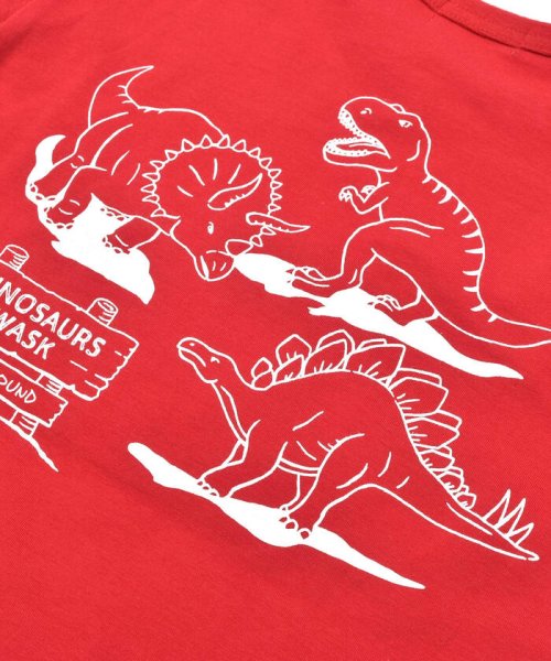 WASK(ワスク)/【速乾】恐竜サガラワッペン天竺Tシャツ(100~160cm)/img22