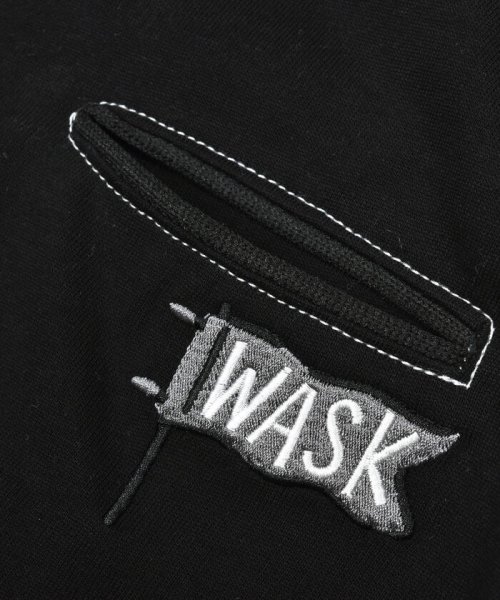 WASK(ワスク)/【抗菌防臭】配色ステッチ７分袖天竺Tシャツ(100~160cm)/img12