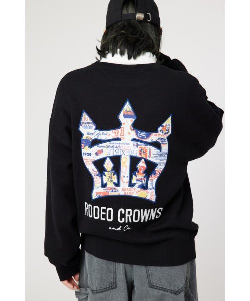 RODEO CROWNS WIDE BOWL(ロデオクラウンズワイドボウル)/CROWN OG パッチニットトップス/img03