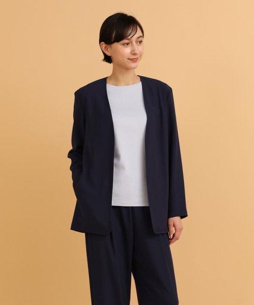 ノーカラージャケット 