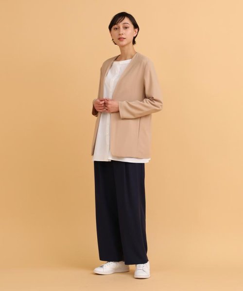 ノーカラージャケット 