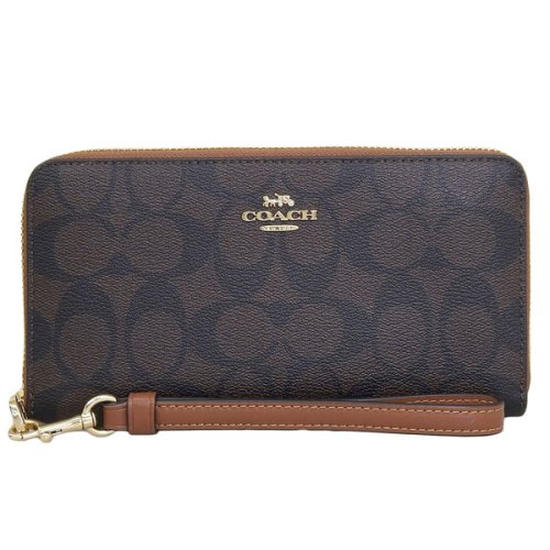 COACH(コーチ)/COACH コーチ LONG ZIP AROUND WALLET ロングジップ アラウンド シグネチャー 長財布/img01