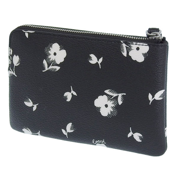 セール】COACH コーチ CORNER ZIP WRISTLET FLORAL PRINT コーナー