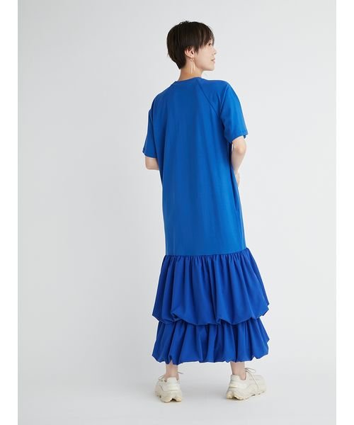 【emmi atelier】ドッキングTEEタフタワンピース 予めご了承ください