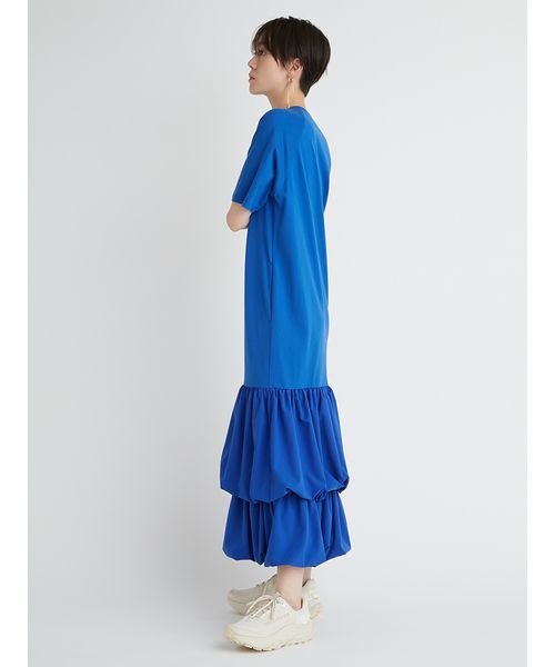 【emmi atelier】ドッキングTEEタフタワンピース 予めご了承ください