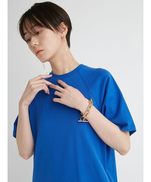 【emmi atelier】ドッキングTEEタフタワンピース 予めご了承ください