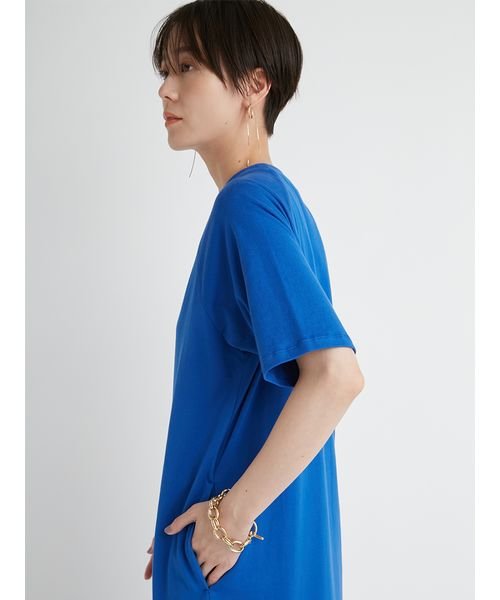 【emmi atelier】ドッキングTEEタフタワンピース 予めご了承ください