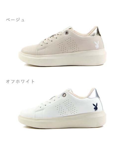 FOOT PLACE(フットプレイス)/プレイボーイ PLAYBOY キッズ ジュニア レディース スニーカー コートシューズ 軽量 軽い おしゃれ シンプル EC－PB432/img01