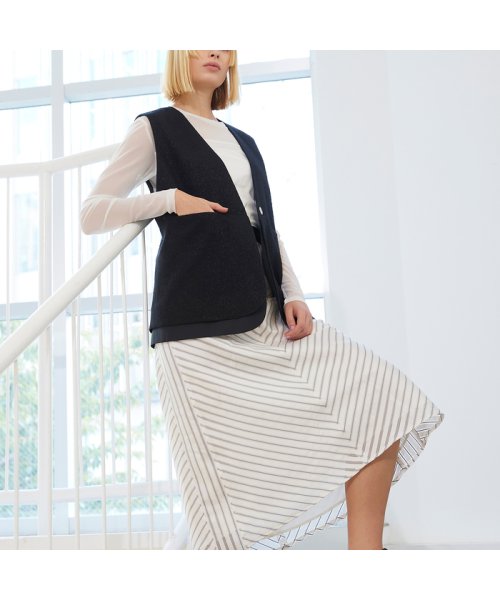 シアーストライプスカート 