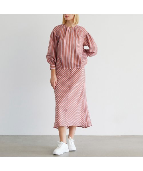 シアーストライプスカート 