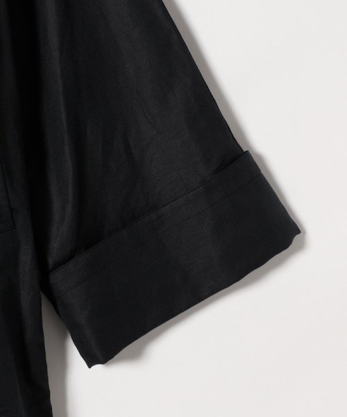 quaranciel:〈手洗い可能〉コットン リネン ダブル オーバー コート quaranciel リネン コットン 品番：613 濃色製品は