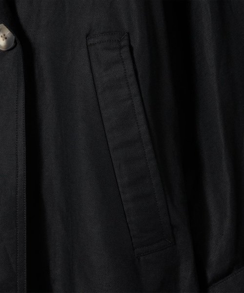 quaranciel:〈手洗い可能〉コットン リネン ダブル オーバー コート quaranciel リネン コットン 品番：613 濃色製品は