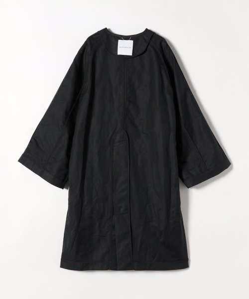 quaranciel:〈手洗い可能〉コットン リネン ダブル オーバー コート quaranciel リネン コットン 品番：613 濃色製品は