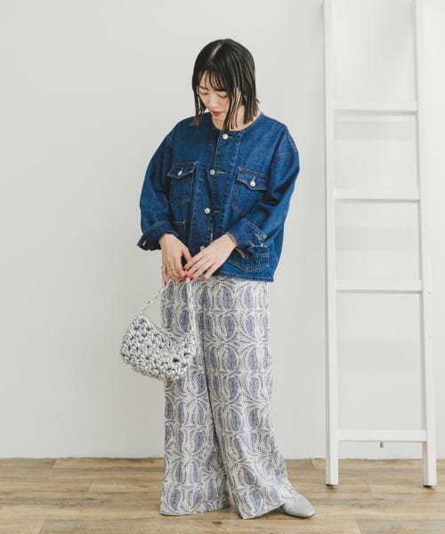 ITEMS URBANRESEARCH(アイテムズ アーバンリサーチ（レディース）)/『セットアップ対応』『Sサイズあり』『洗濯可』リネンレーヨンワイドパンツ/img12