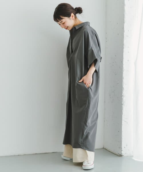 ITEMS URBANRESEARCH(アイテムズ アーバンリサーチ（レディース）)/ドルマンシャツワンピース/img02