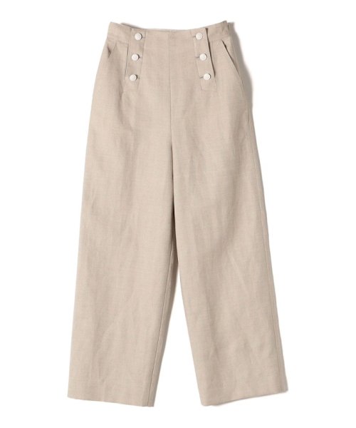 麻混 ヘリンボーン マリンパンツ 24SS ◇ 製品の特性上 濃色製品は