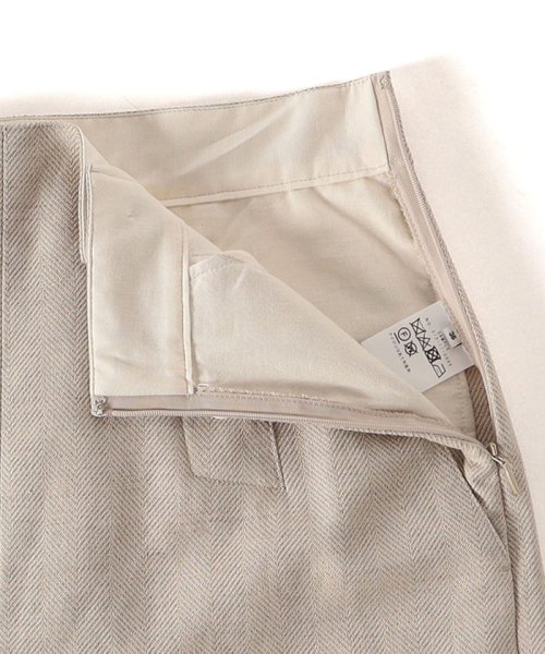 麻混 ヘリンボーン マリンパンツ 24SS ◇ 製品の特性上 濃色製品は