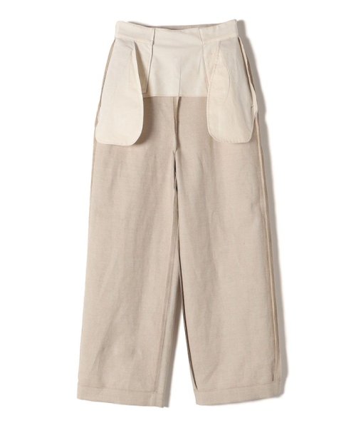 麻混 ヘリンボーン マリンパンツ 24SS ◇ 製品の特性上 濃色製品は