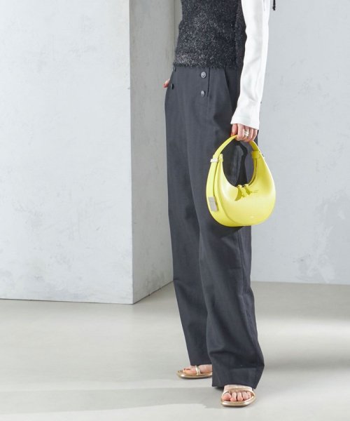 麻混 ヘリンボーン マリンパンツ 24SS ◇ 製品の特性上 濃色製品は