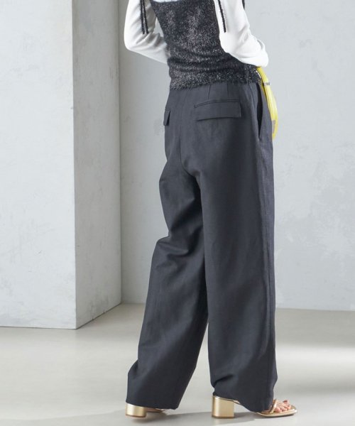 麻混 ヘリンボーン マリンパンツ 24SS ◇ 製品の特性上 濃色製品は